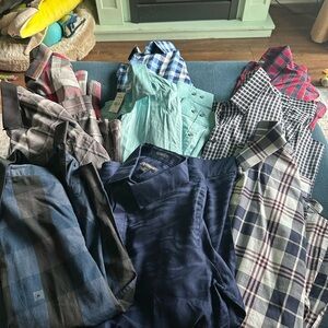 Bundle of Men's Plaid Express Button Down Shirts